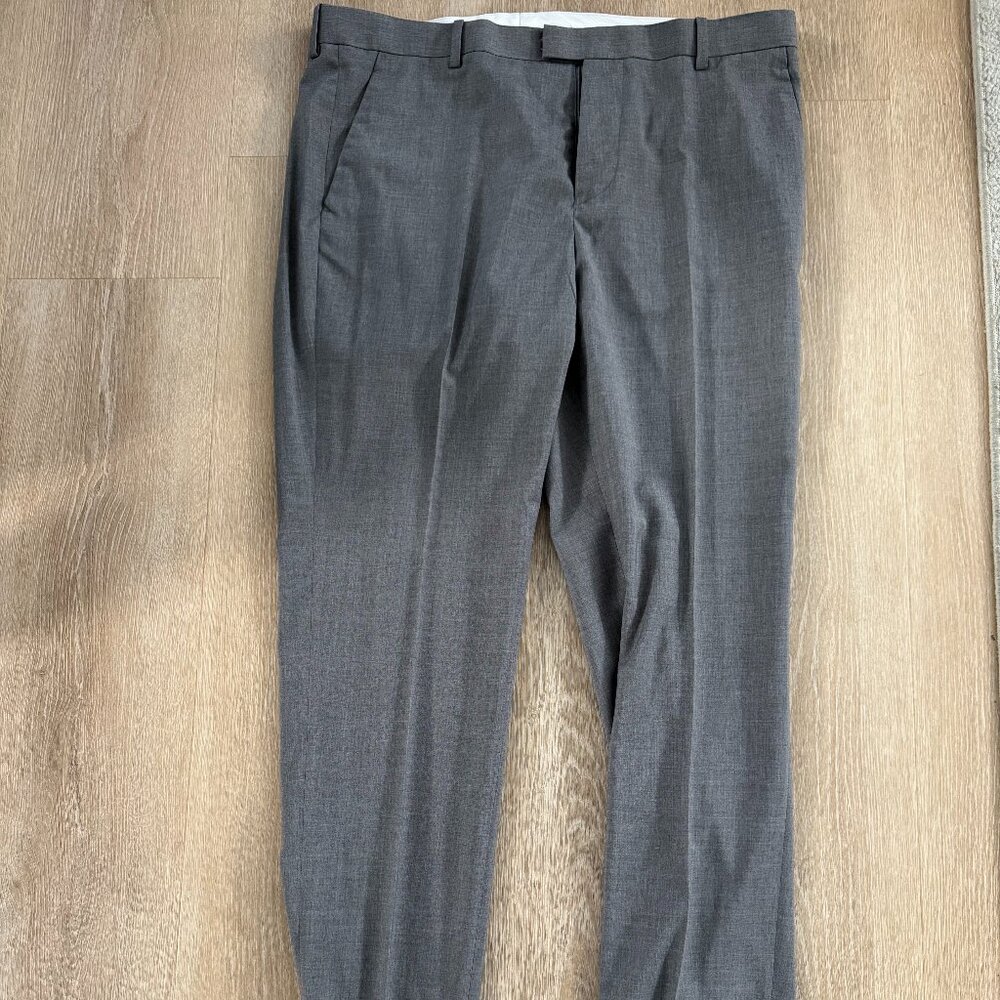 H&M Grey Dress Pants, Slim Fit, 40R